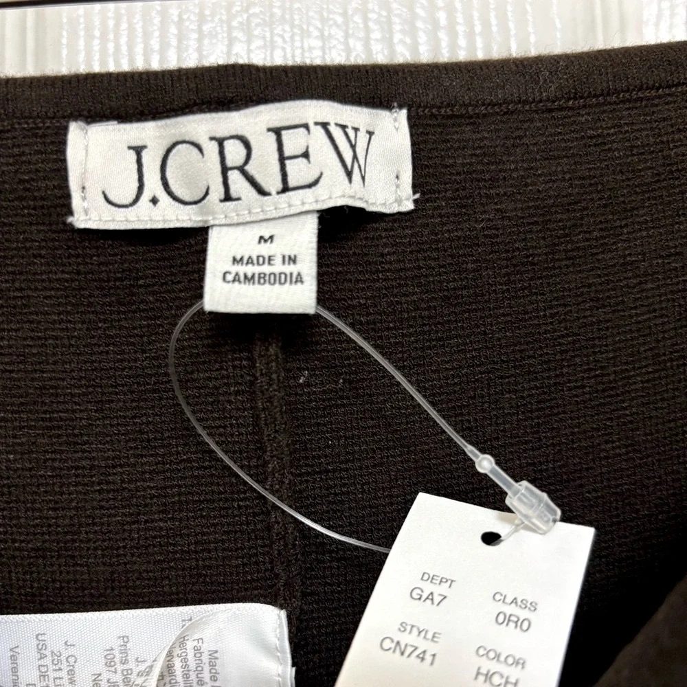NWT J.Crew New Delaney Kickout Sweater Pant in Heather Chocolate - Picture 7 of 10